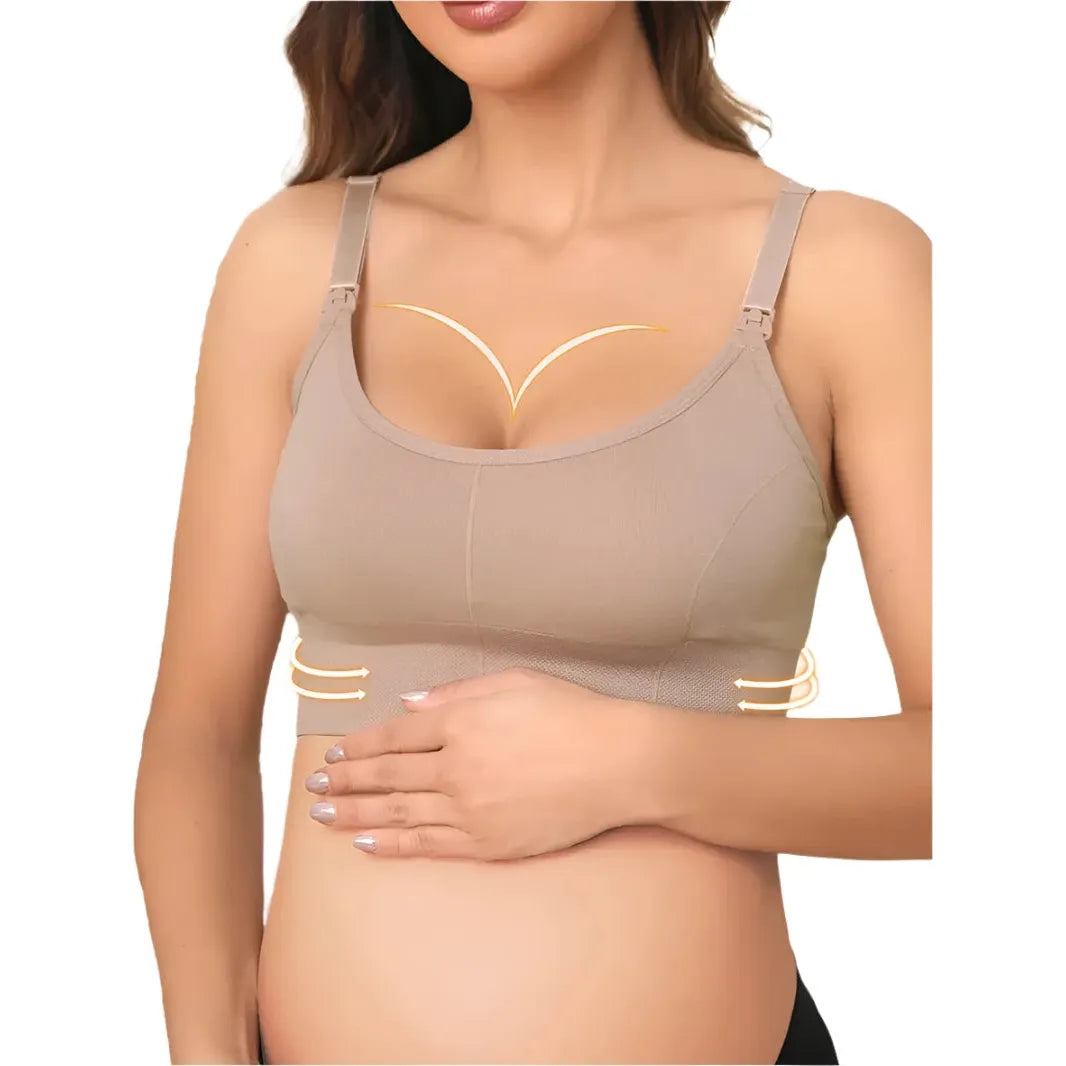 Nude Soft and Stretchy Maternity Bra