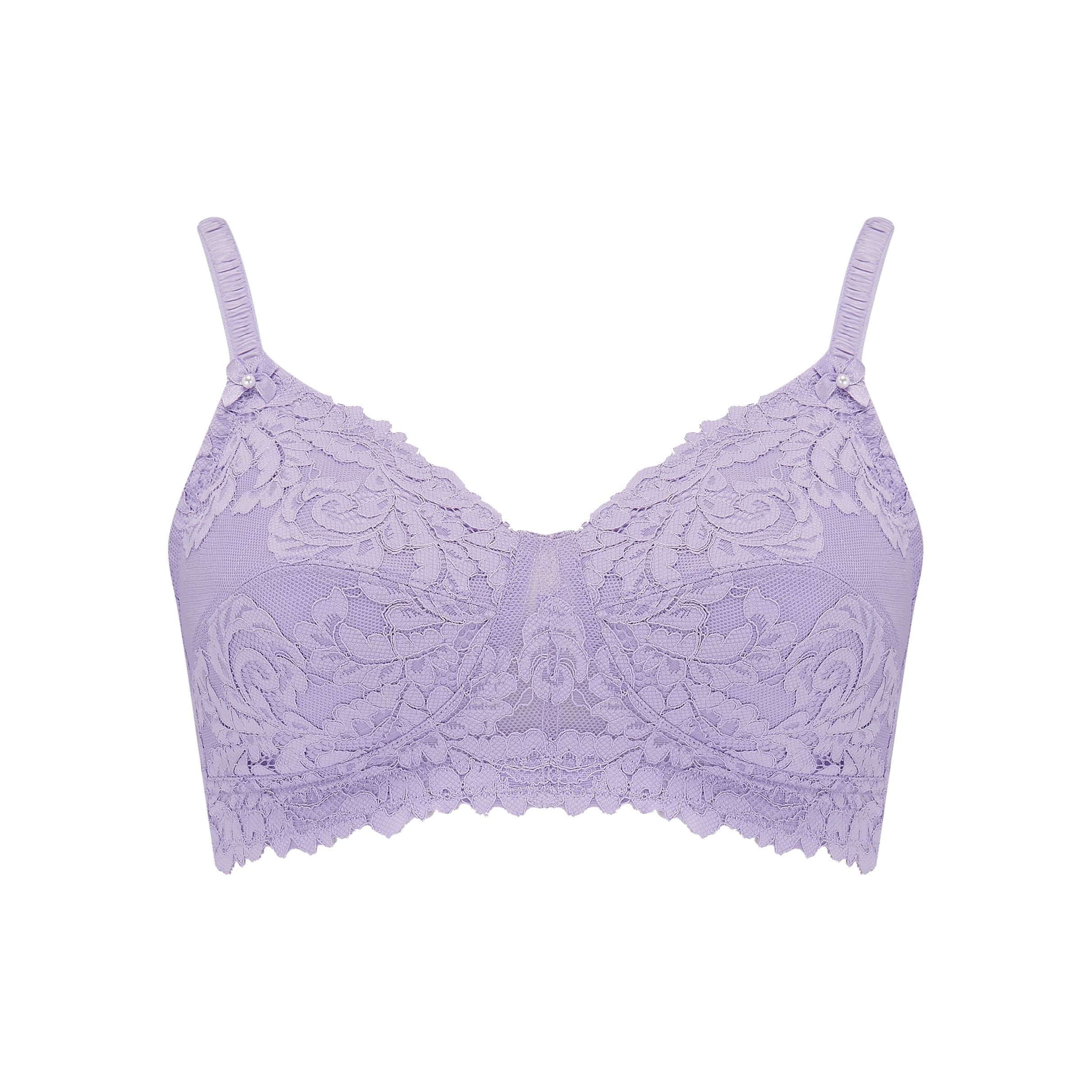 Post Surgery - Chloe Soft Lace Lilac Bra