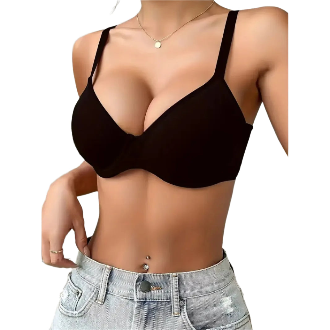 Padded T-shirt bra - Black