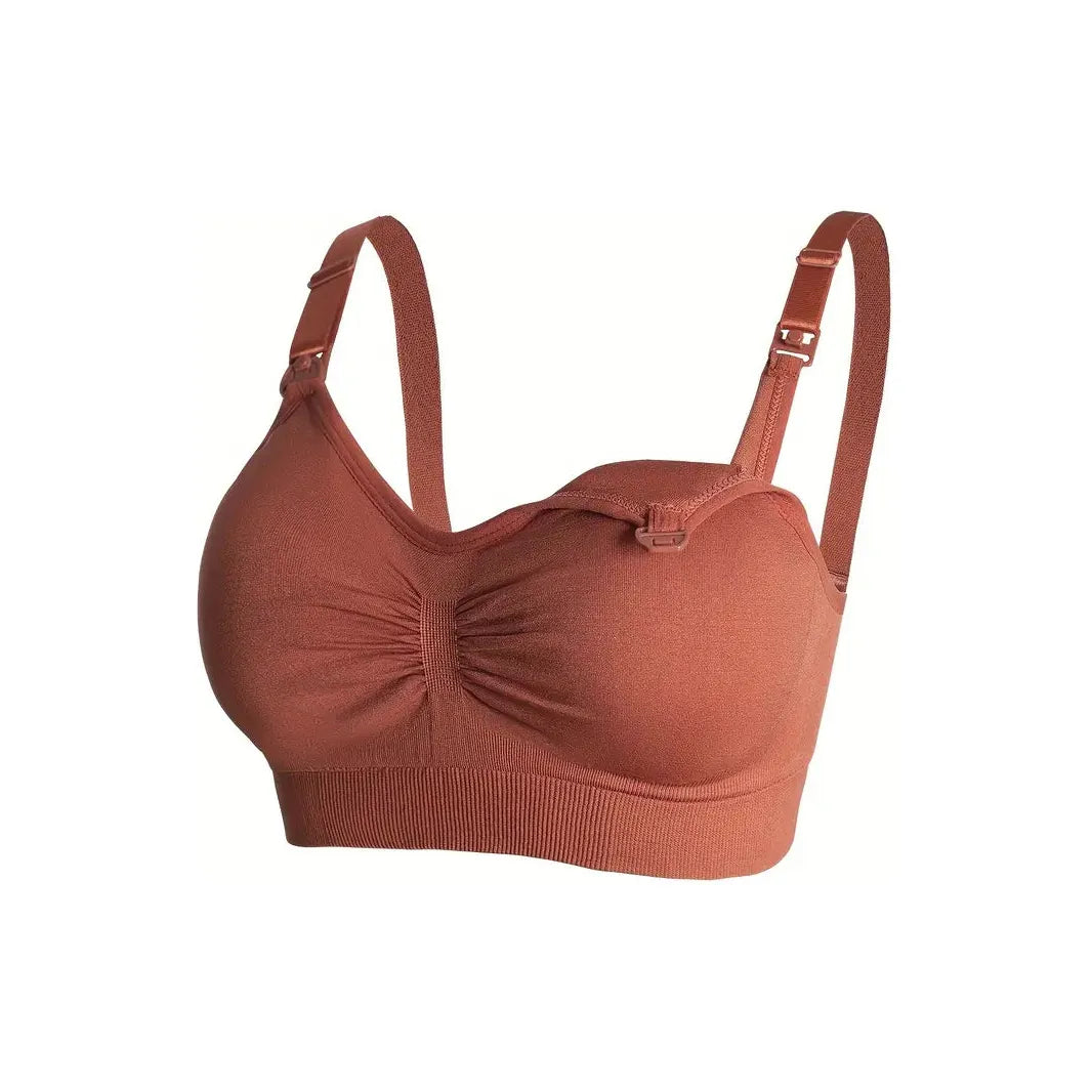 Burnt Orange Stretchy Maternity Bra