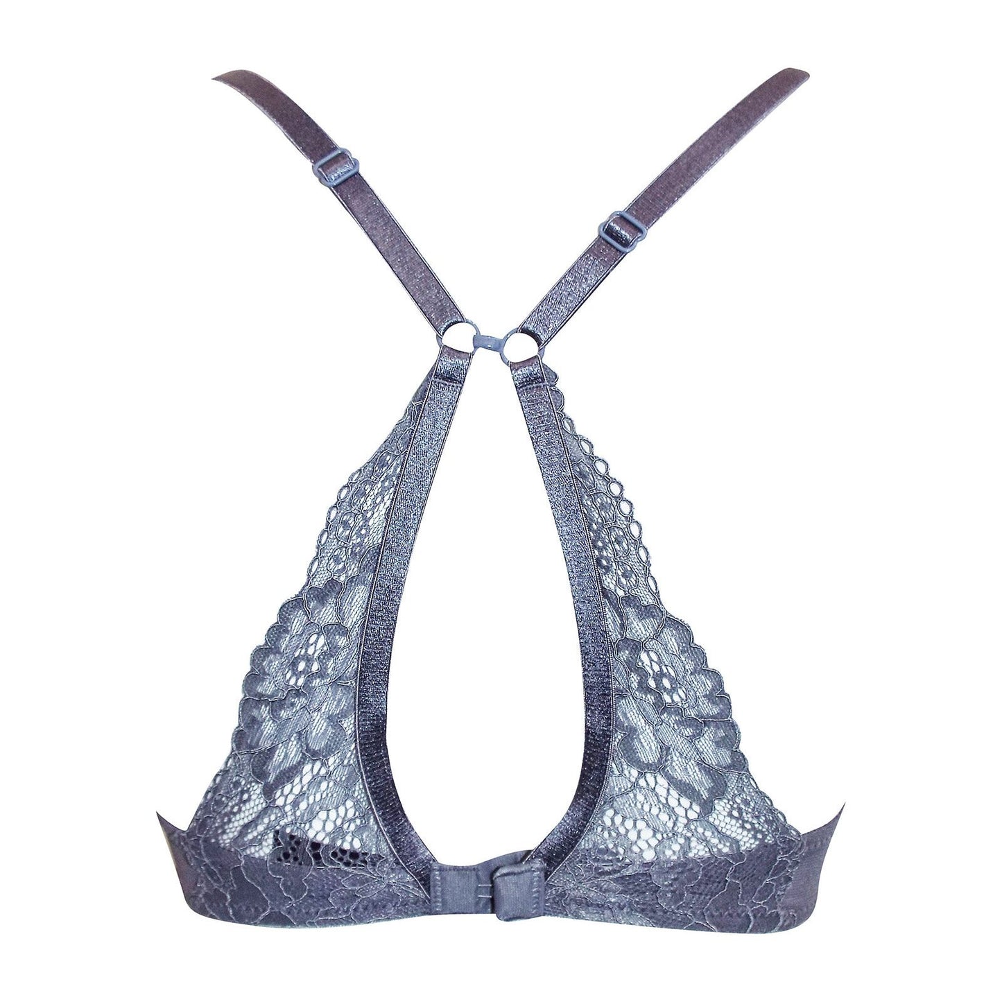 Boux Avenue Grey Lace Plunge Bra