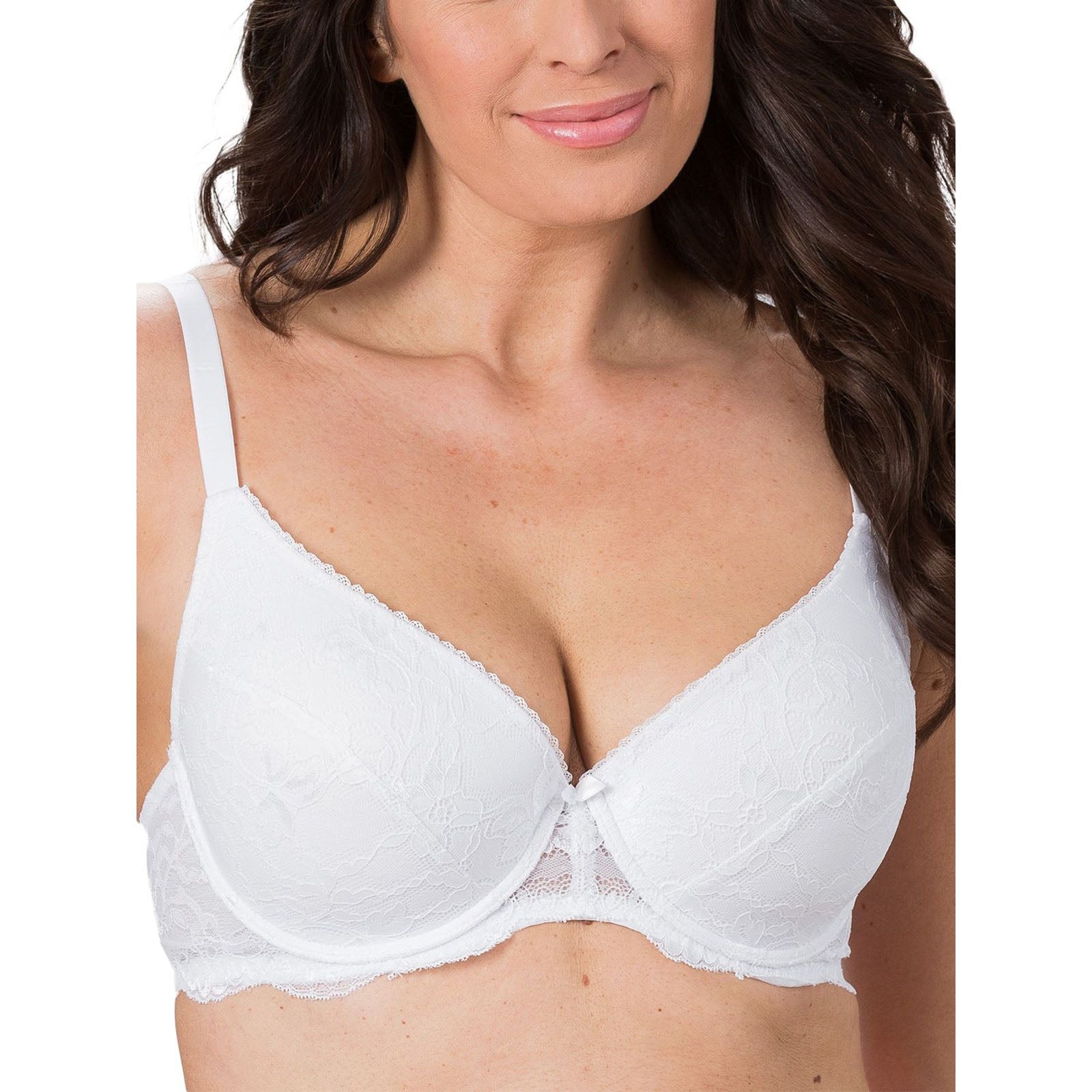 White Lace T-Shirt Bra