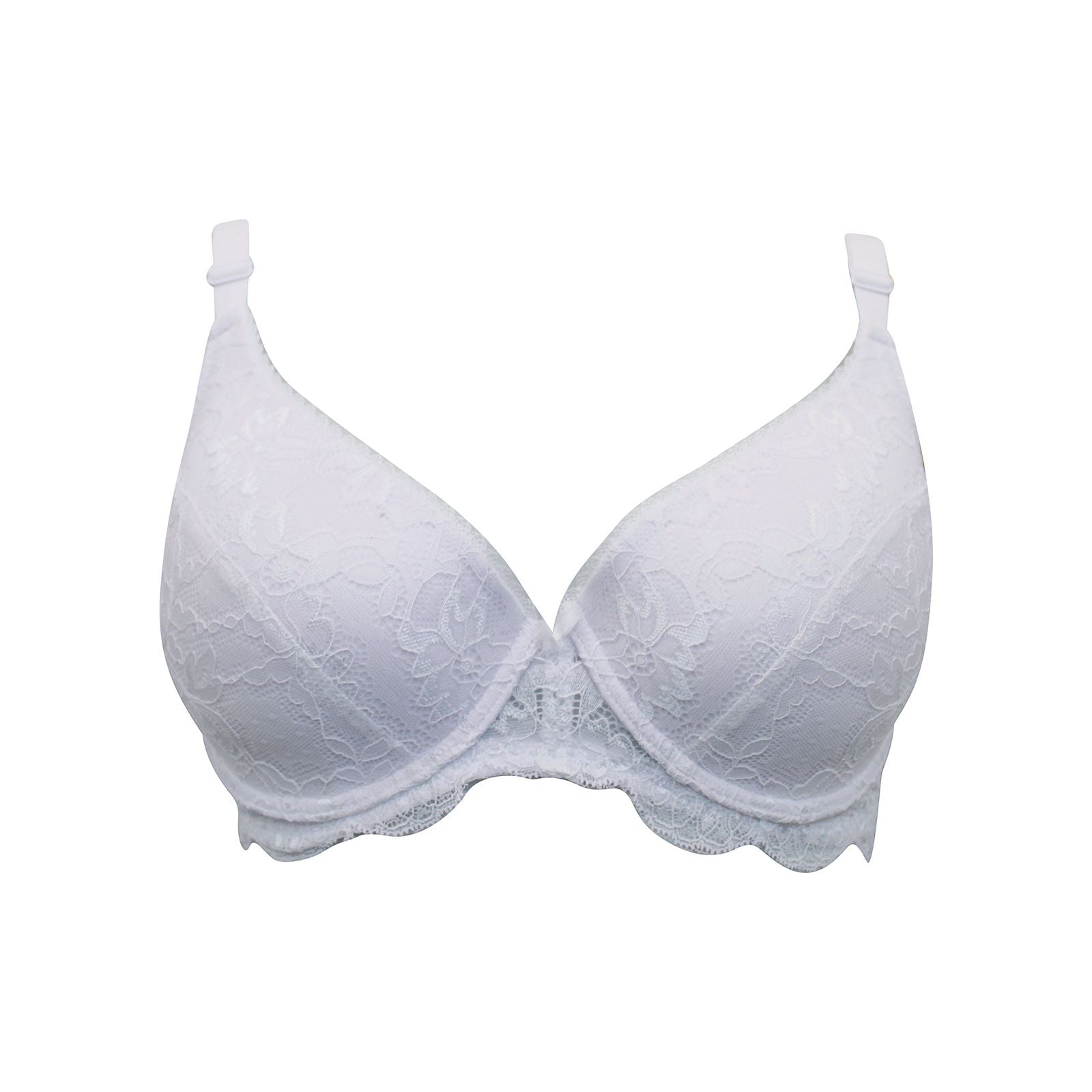 White Lace T-Shirt Bra