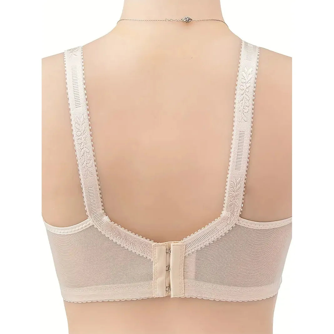 Lightly Padded Popper Front Maternity - Cream