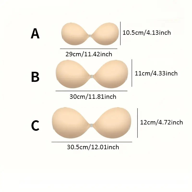 Stick-On Nude Bra