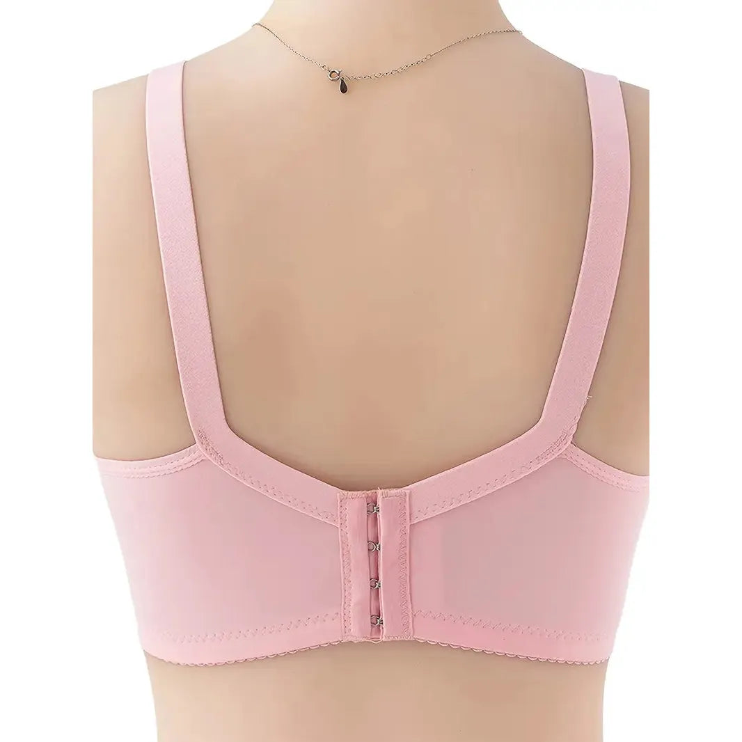Pink Lace Design Maternity Bra