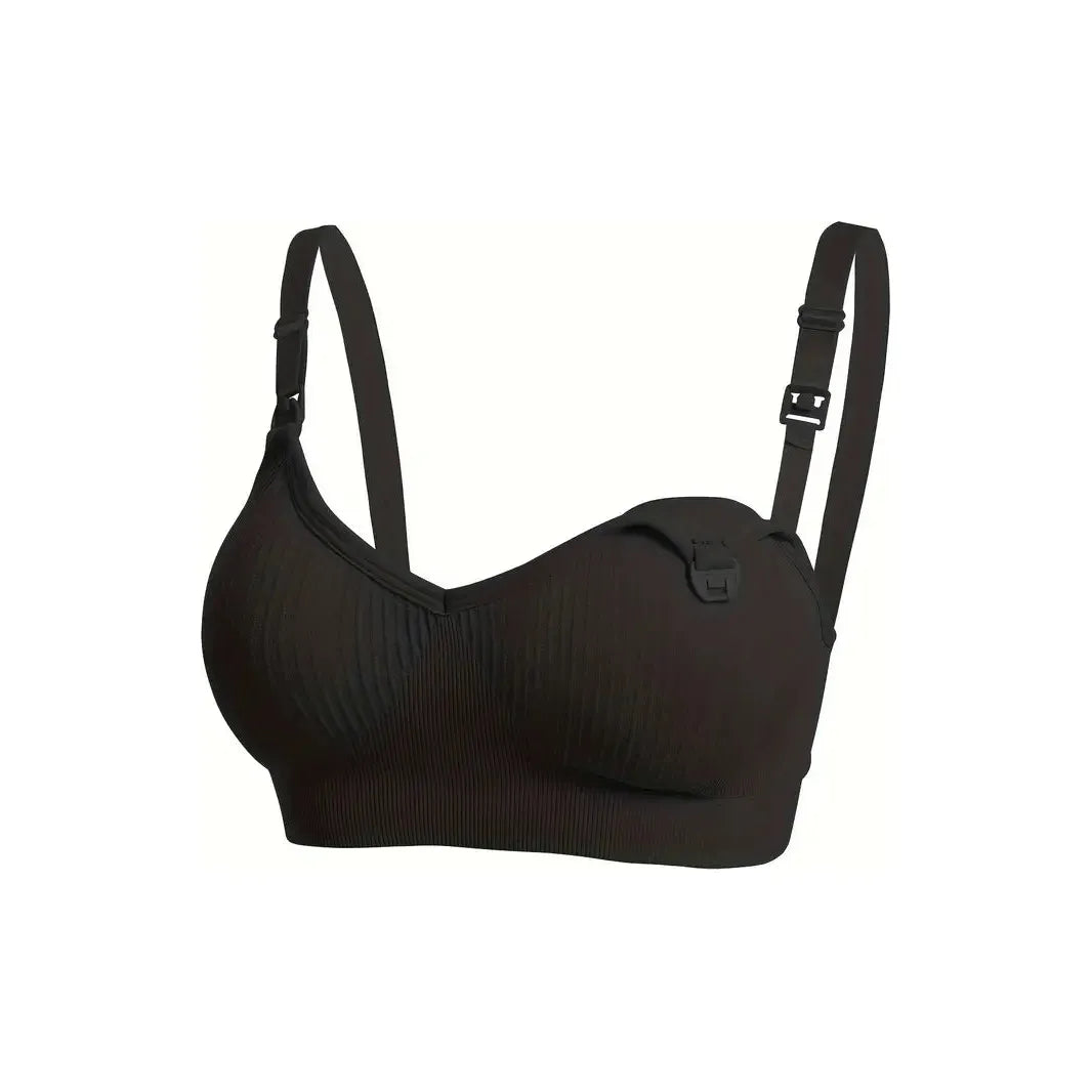 Black Stretch Maternity Bra