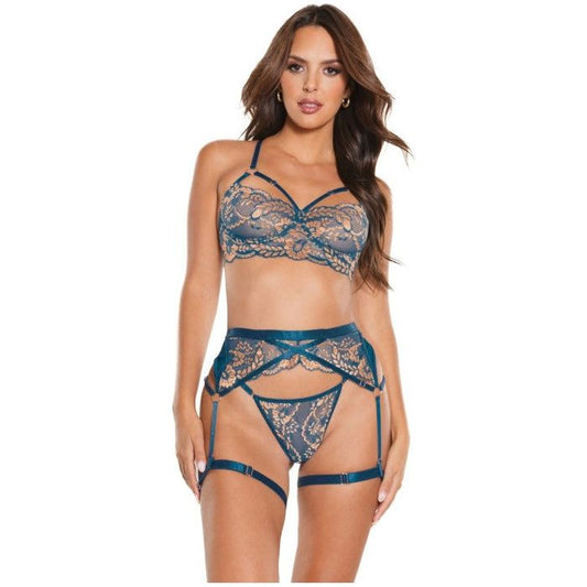 Coquette - Bra, Garter and Thong Set