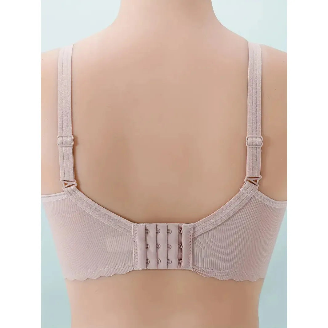 Pale Pink Lightly Padded One Handed Open Maternity Bra