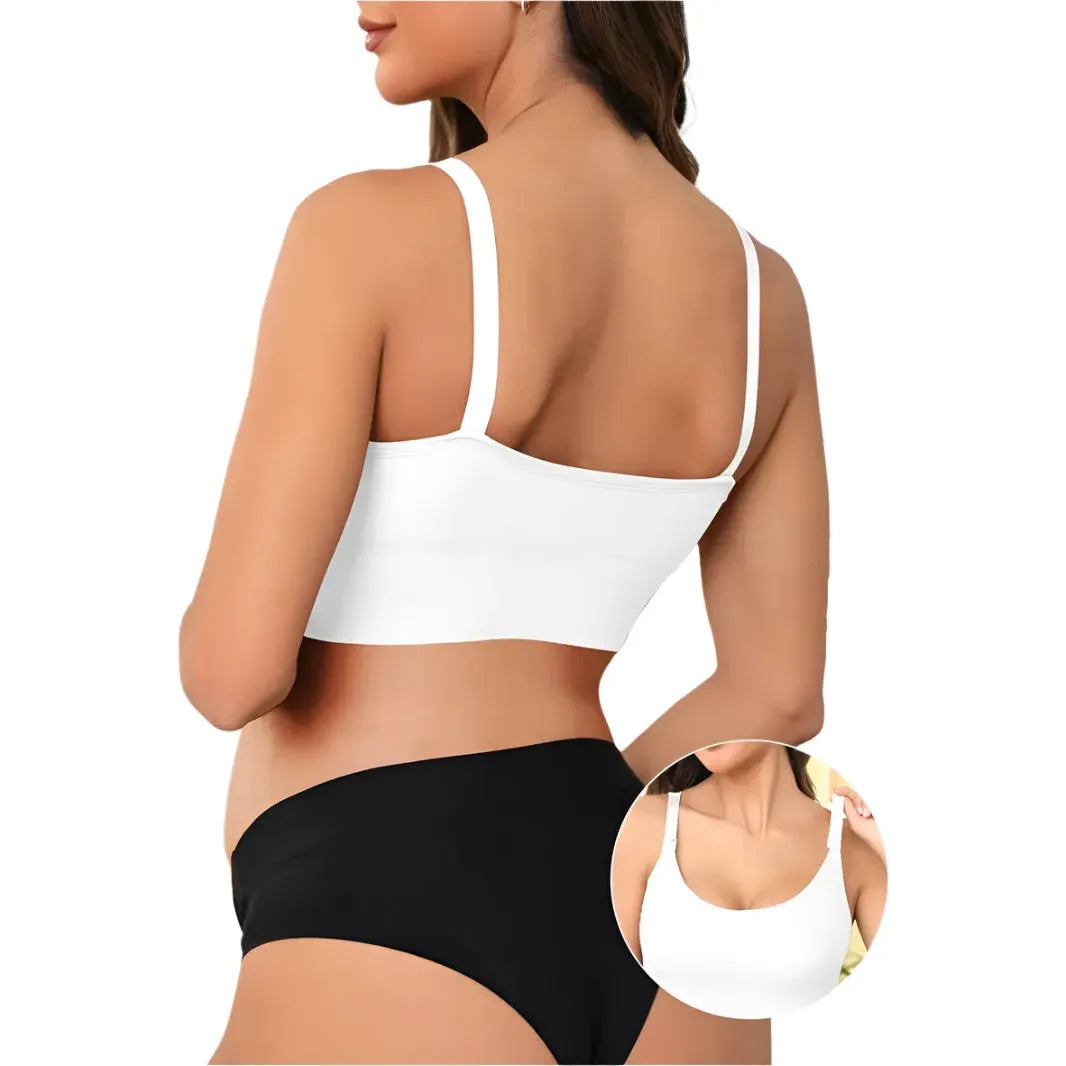 White Soft and Stretchy Maternity Bra
