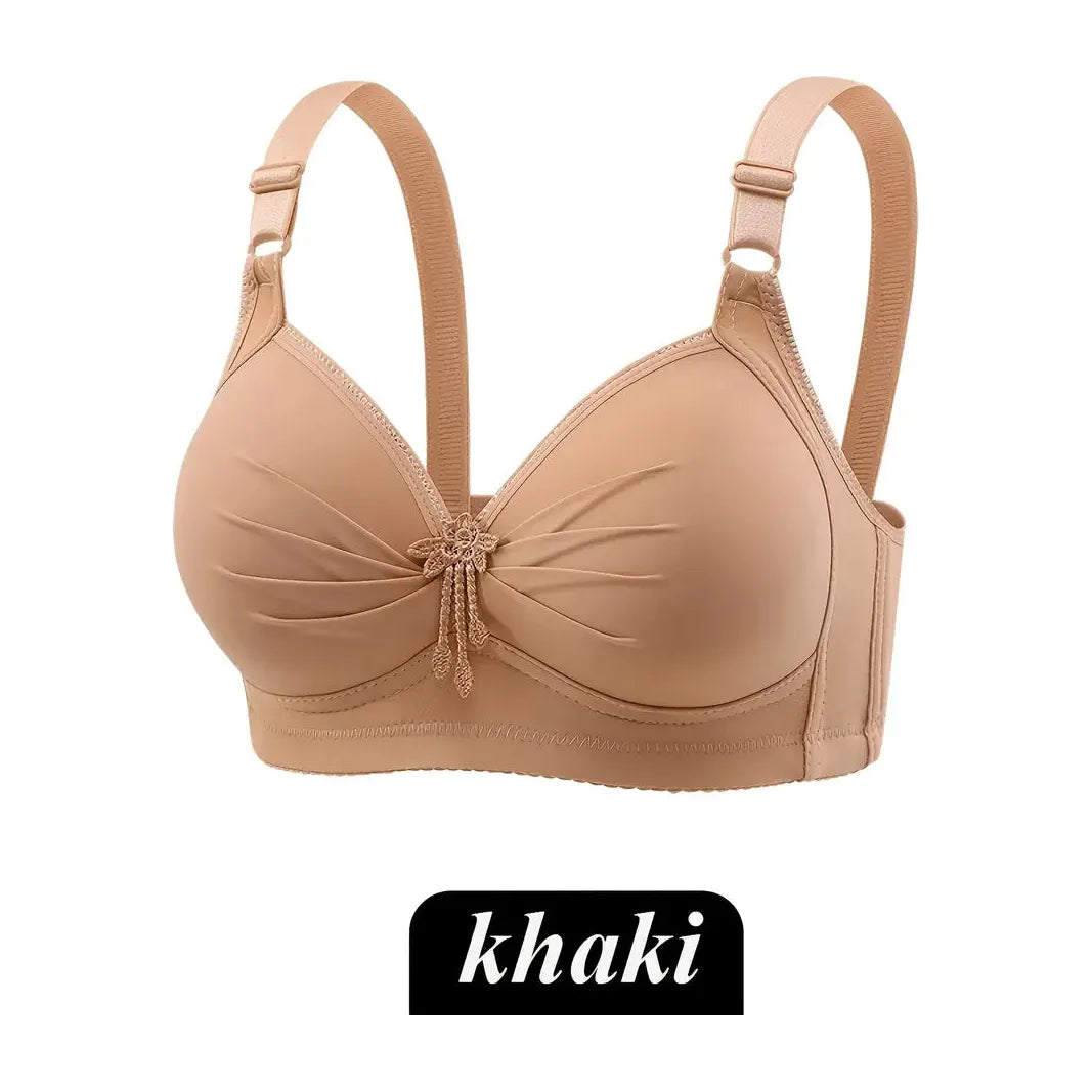Padded stylish support bra - Beige Khaki