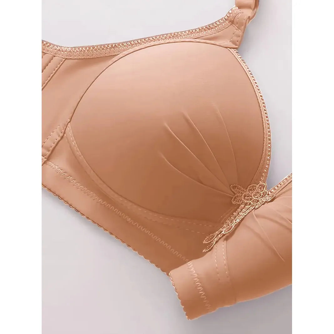 Padded stylish support bra - Beige Khaki