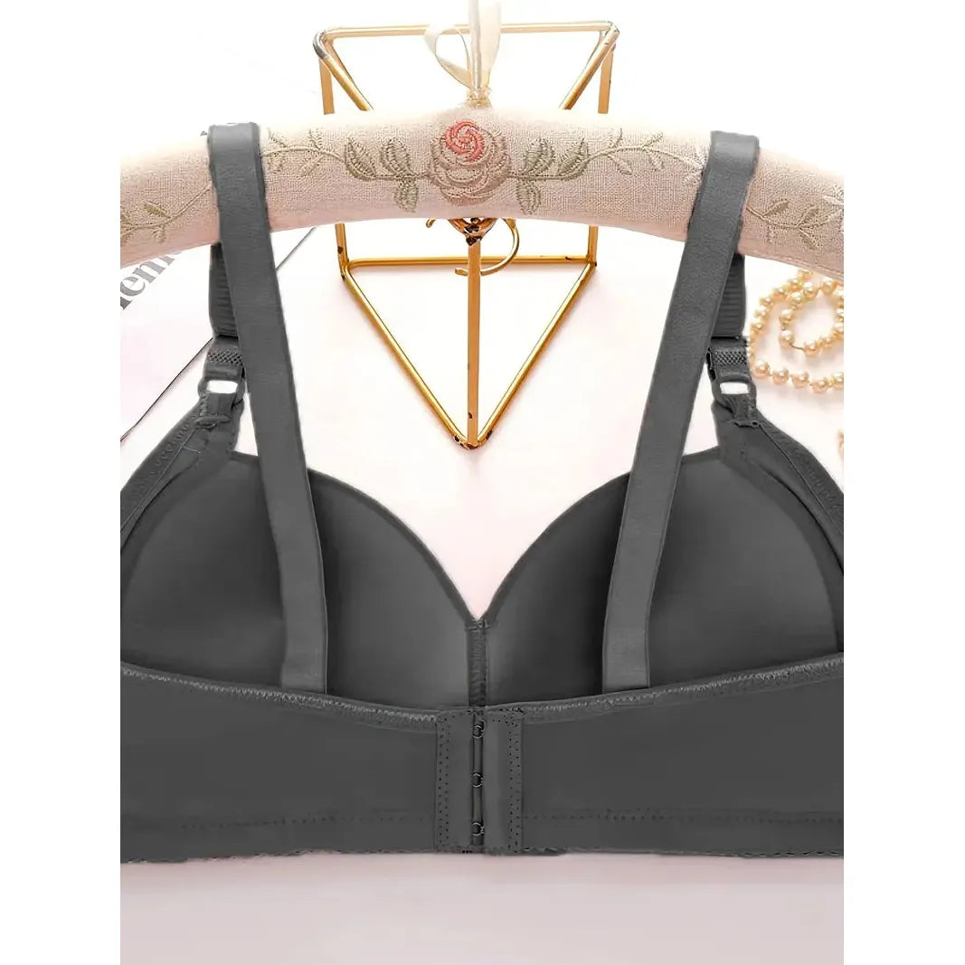 Padded stylish support bra - Black
