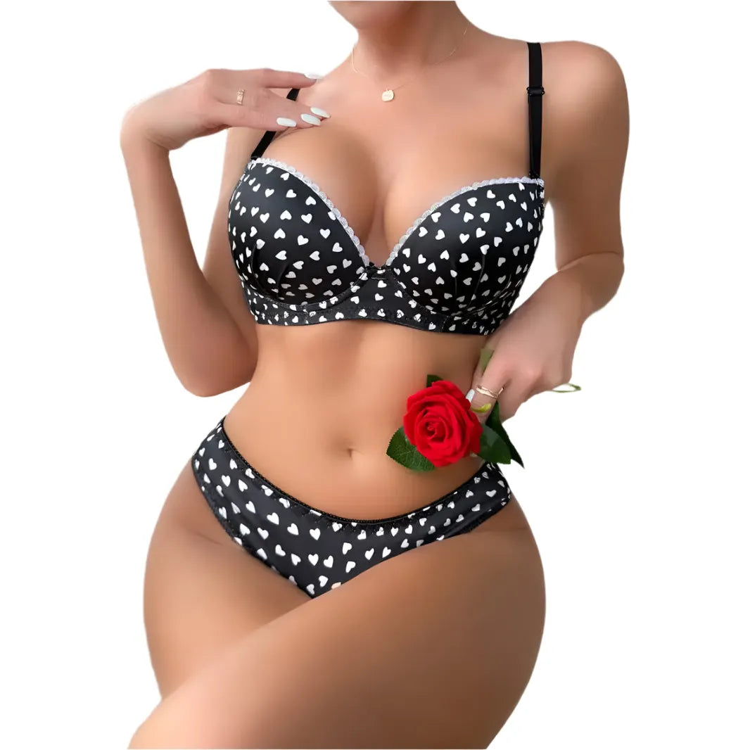 Loveheart Polka Dot Set