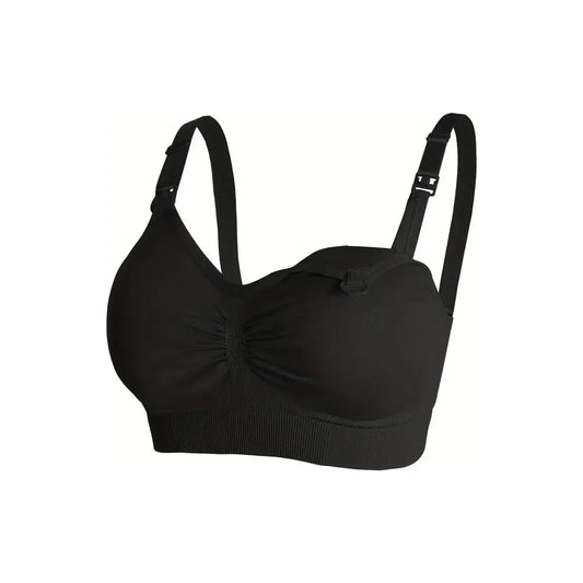 Black Stretchy Maternity Bra
