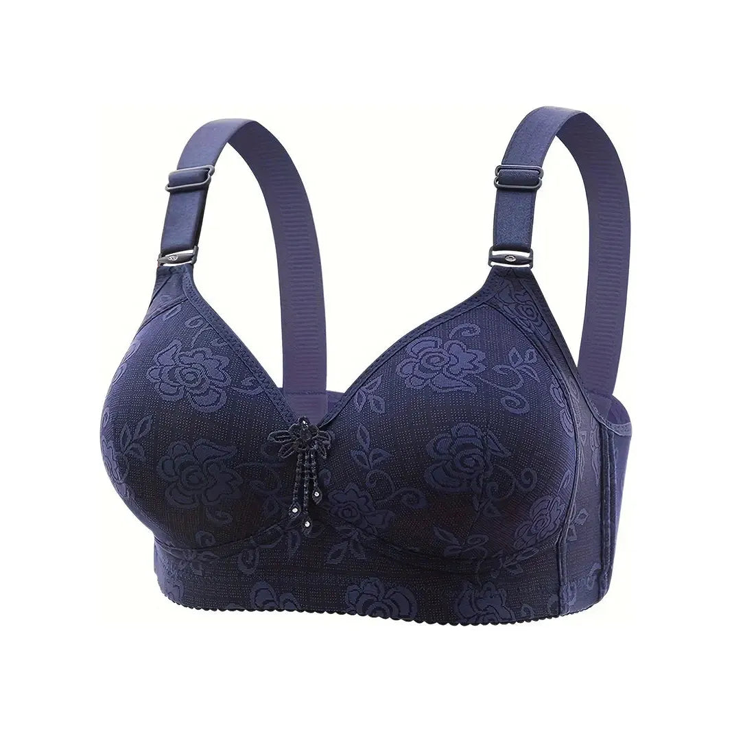 Padded stylish support bra - Blue