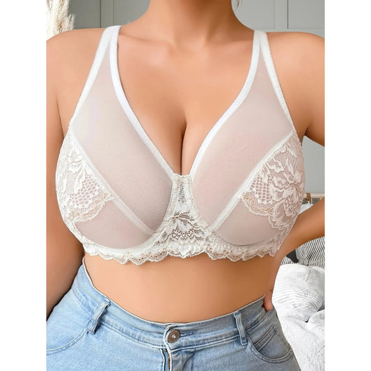 White Lace Full Cup Bra