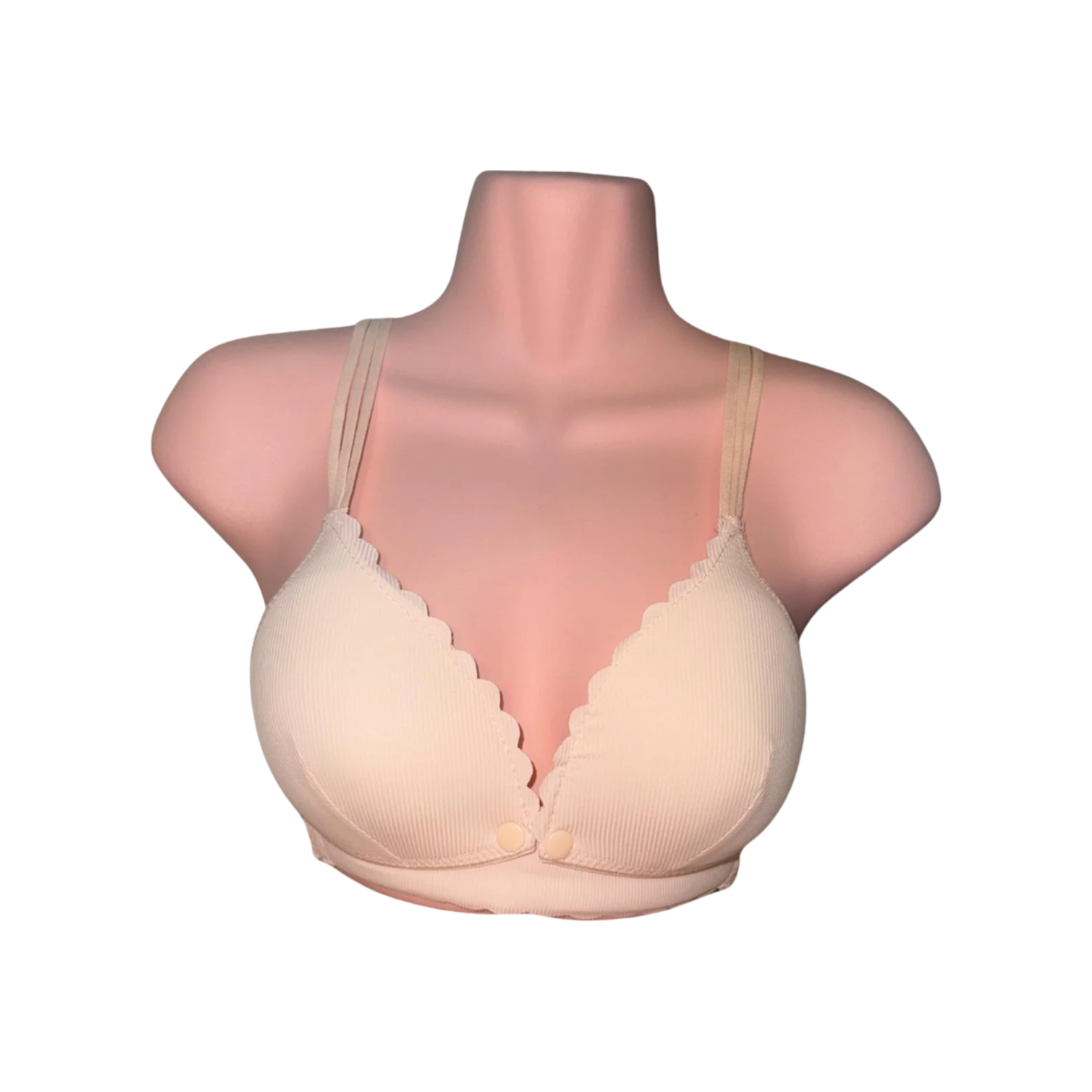 Cream/Nude Lightly Padded One Handed Open Maternity Bra