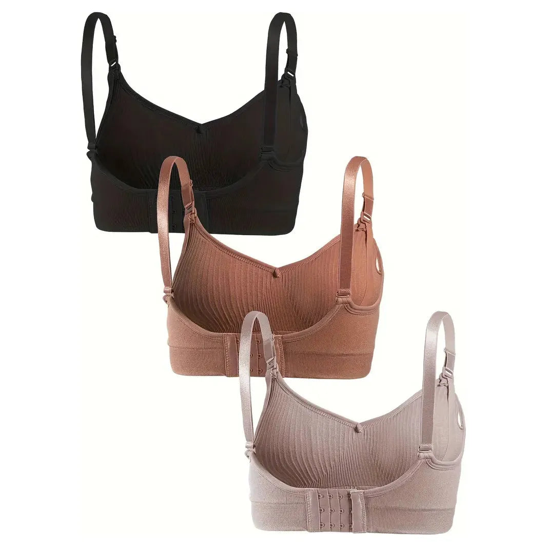 Dark Blush Pink Stretch Maternity Bra